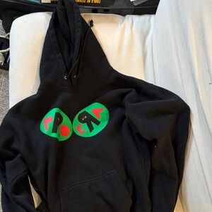 Black Hoodie with Colorful Graphic